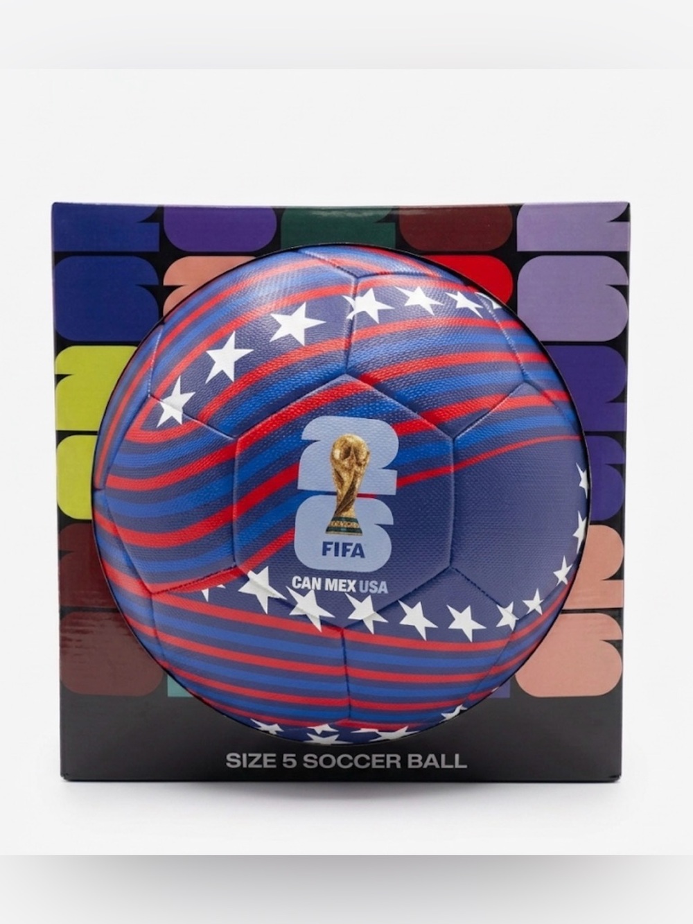 Official FIFA 2026 Soccer Ball, Size 5, in Presentation Box – New and Unopened